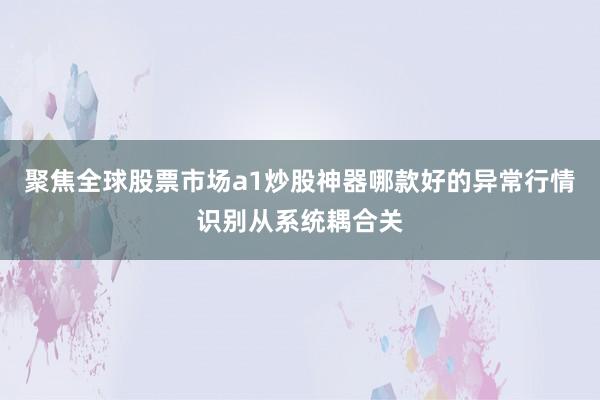 聚焦全球股票市场a1炒股神器哪款好的异常行情识别从系统耦合关