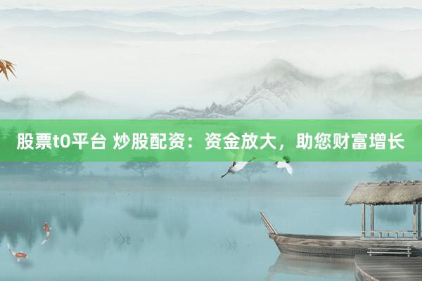 股票t0平台 炒股配资：资金放大，助您财富增长
