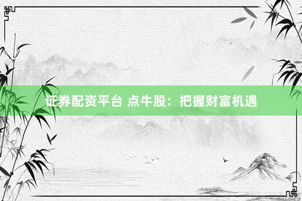证券配资平台 点牛股：把握财富机遇